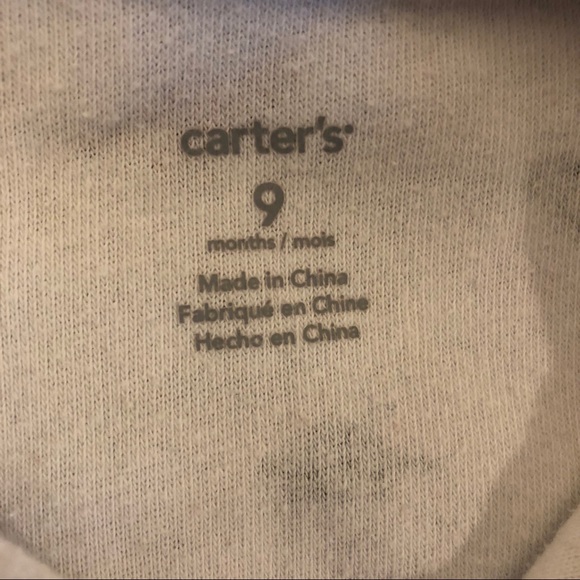 Set of 2 Carter’s Terrycloth Sleepers - 9mo - Picture 3 of 3